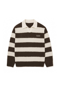 Brown Stripe Polo