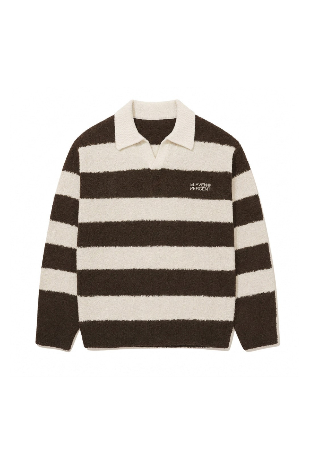 Brown Stripe Polo