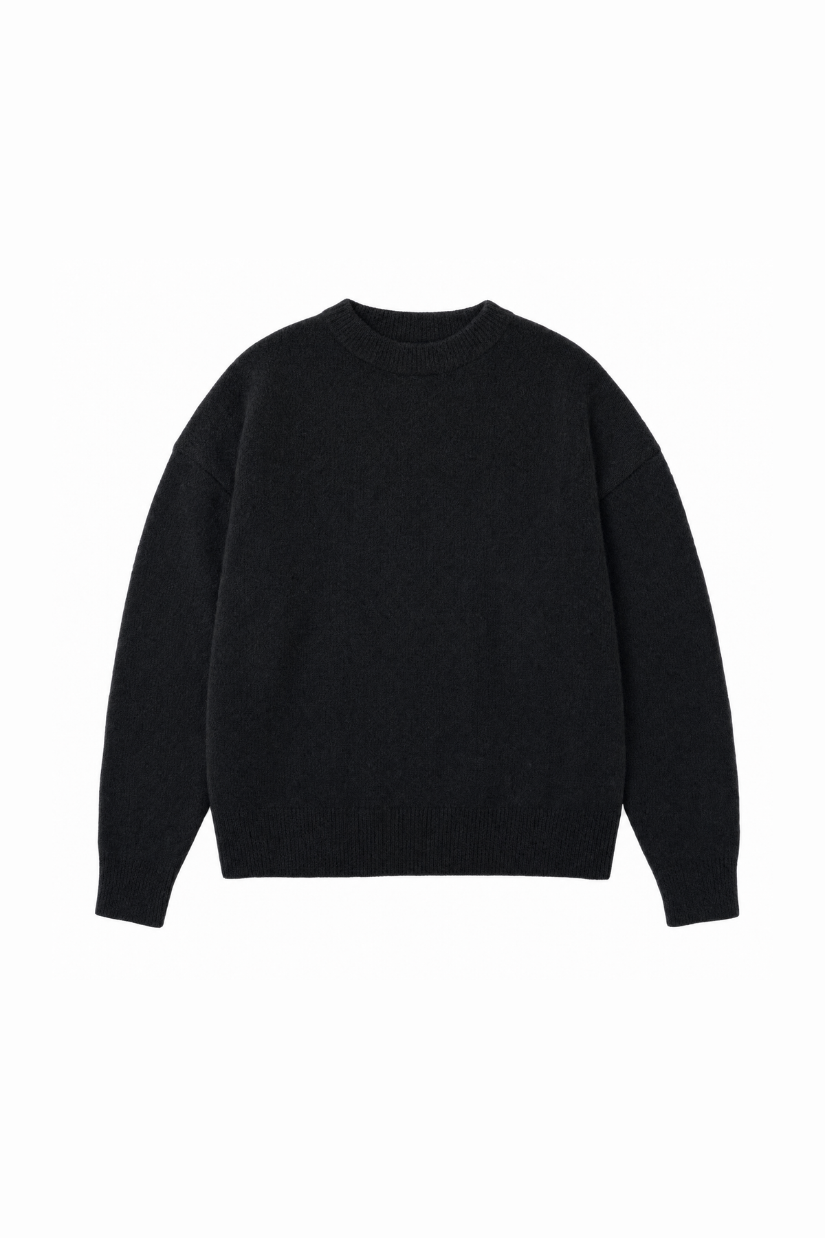 BLACK FUZZY SWEATER