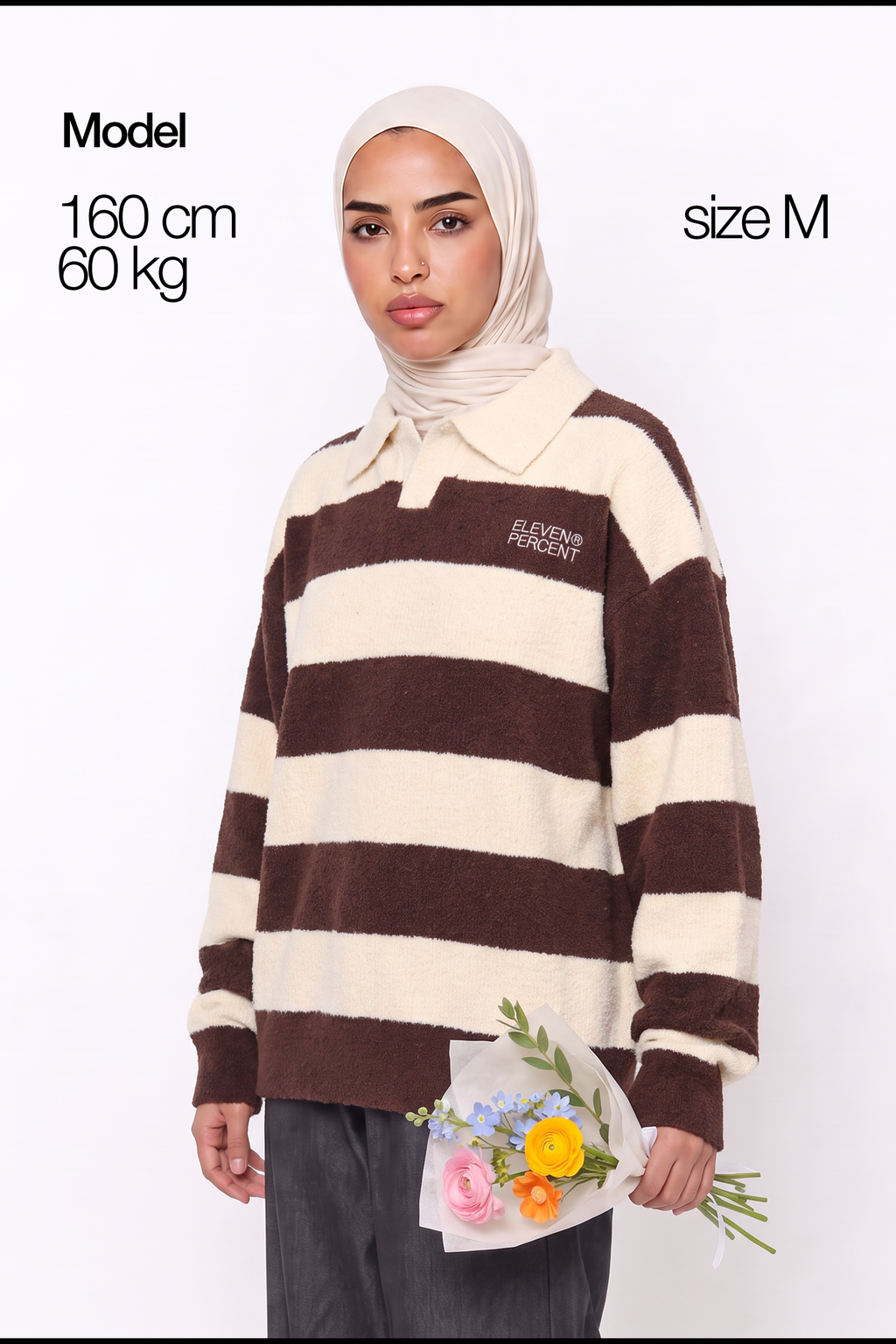 Brown Stripe Polo